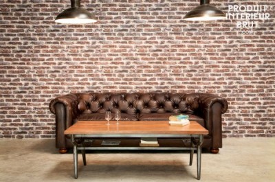 The Chesterfield sofa is a great addition to any shabby chic decor