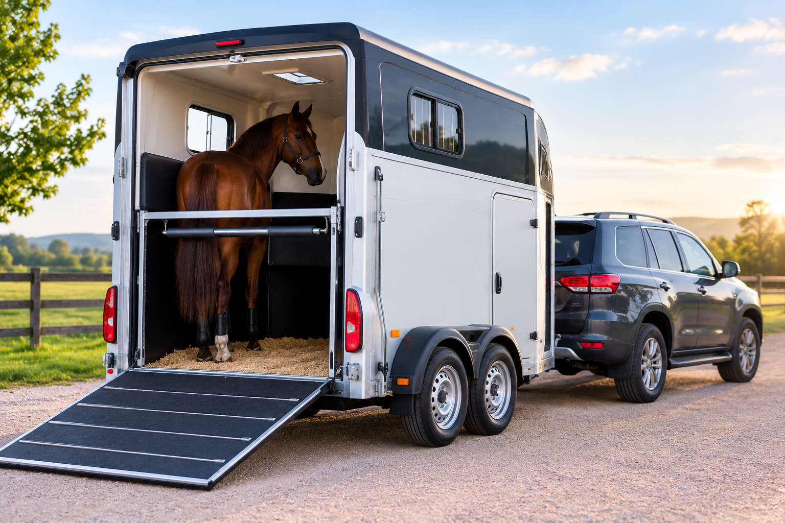 La solución para transportar sus caballos se encuentra carrosserie-ameline.com/es