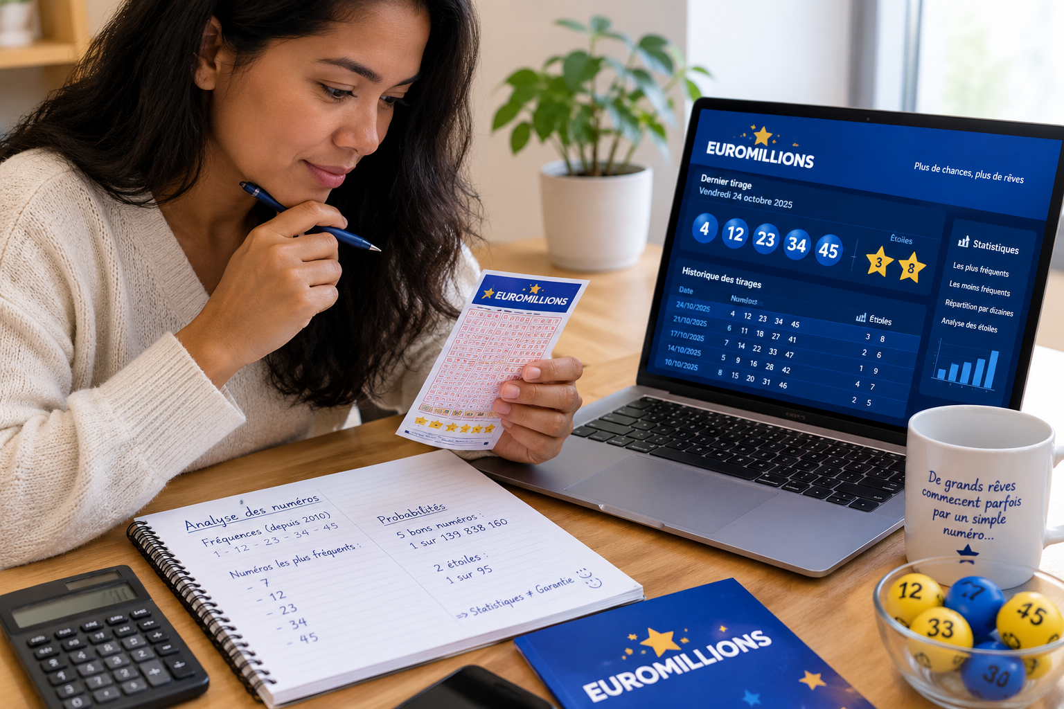 Analyse EuroMillions au bureau